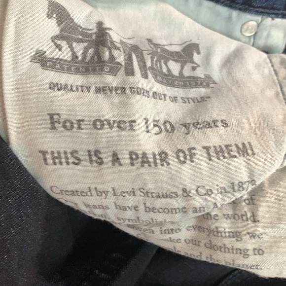 Levi’s 550 DarkWash Stretch Factory Faded Loose Fit Jeans size 36 - Picture 8 of 11